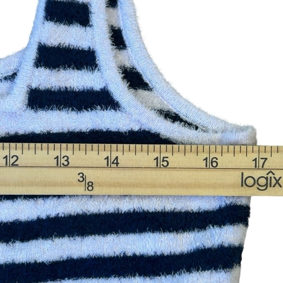 Pale lavender Navy Striped Cozy Comfy Tank FP Movement Medium 💜 - Picture 2 of 4